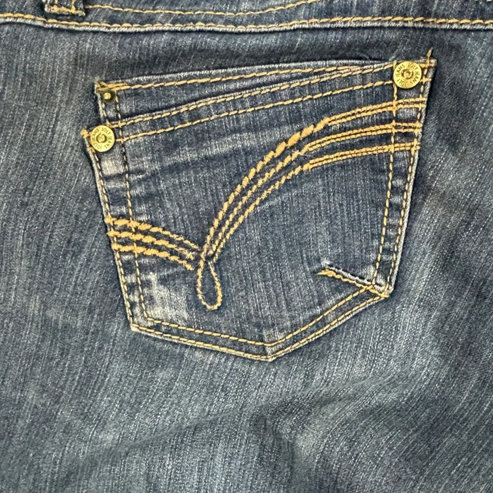 Jolt Skinny Jeans Women Size 5 Blue Dark Wash‎ Low Rise Embroidered Denim